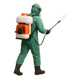 Trabajad3or con equipo de protección